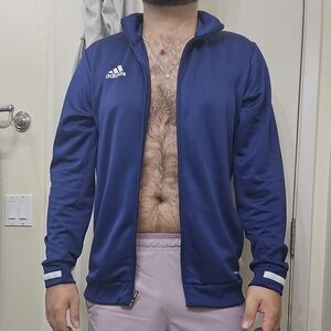 Adidas Aeroready Navy Blue Track Jacket Size L